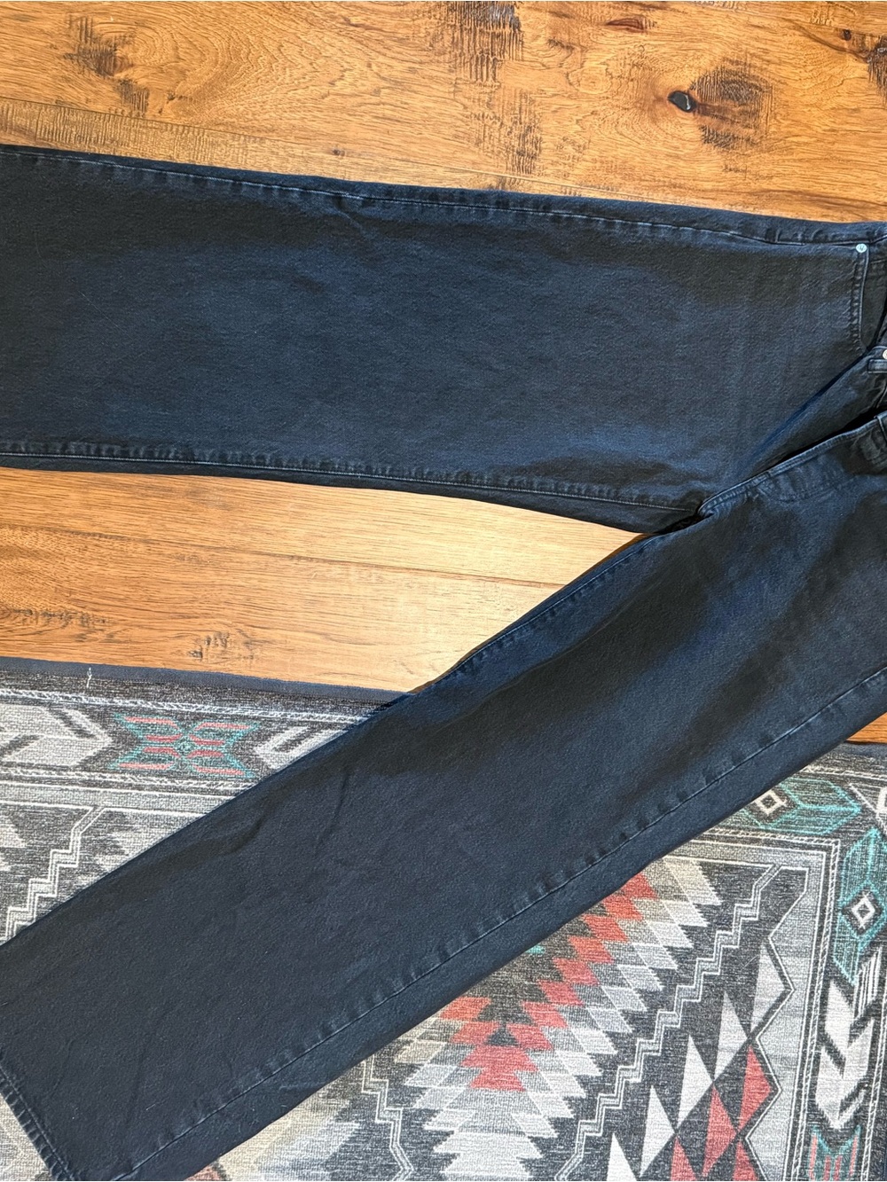 Frame Denim Black Straight-Leg Women's Jeans